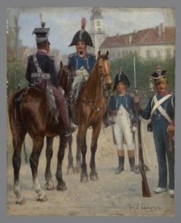 Brigadier General, Colonel, Officer and Veteran Soldiers, Chelminski, Jan 1851–1925 painter, early
