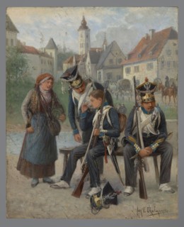 2nd Infantry Regiment, vivander and soldiers; Chelminski, Jan 1851–1925 painter; ; early 20th