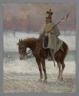 8th French-Polish Light Horse Regiment; Chelminski, Jan 1851–1925, painter; early 20th century;