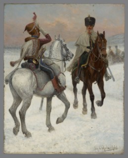 Trumpeter of the 13th Hussars Regiment; officer of the 1st Mounted Riflemen Regiment. Jan
