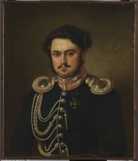 Portrait of Seweryn Madan, officer of the Guard Cavalry Staff, by Aleksander Kokular 1793–1846.