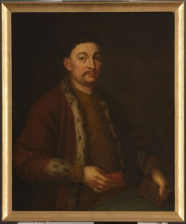 Portrait of Prince Jeremi Wisniowiecki, unknown Polish painter. Figure shown from the hips, turned