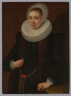 Portrait of a Lady Portrait of a Woman, Geldorp, Melchior fl. 1602–1637 painter, 1628, oil