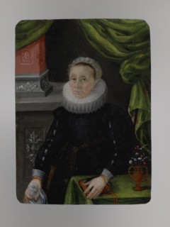 Portrait of Anna Kettler, née Duchess of Mecklenburg 1533–1602, unknown author, miniature possibly