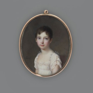 Anna Sapieha as a child, later Princess Adamowa Czartoryska, Saint, Daniel 1770–1847 author; Bust