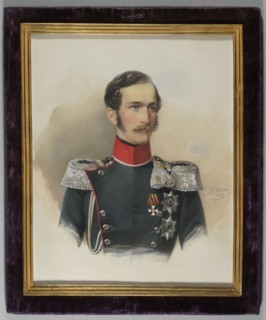 Prince Alexander von Hesse and bei Rhein 1823–1888 in the uniform of a major of the cavalry of the