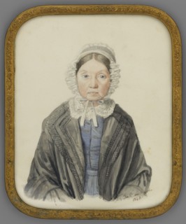 Portrait of Anna Jadwiga Sapieha née Zamoyska 1772–1859 in old age. Painted by Izabela Dzialynska