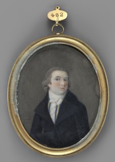 Portrait of a Man in a Black Frock Coat, Legrand, Franz 1807–1833 painter. Subject: men's portrait,