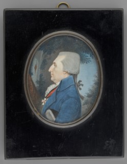 Grigory Ivanov, Prince Vyazemsky d. 1805 in profile; painted by Eduard Ströhling 1768–1826. Male