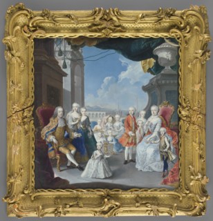 Empress Maria Theresa of Habsburg 1717–1780 and Francis I of Lorraine 1708–1765 with children, by