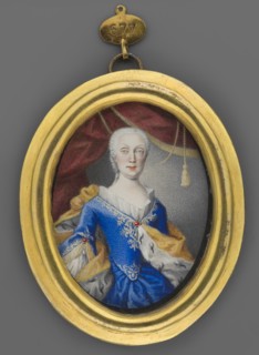 Maria Amelia Habsburg, Archduchess of Austria 1701–1756, unknown painter; knee-length portrait, en