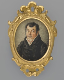 Portrait of a Man in a Black Frock Coat, Kokular, Aleksander 1793–1846, painter. Portrait of a man,
