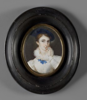 Portrait of Countess Melania Sobanska 1813–1887 née Uruska, painted by Józef Haar 1795–1838. Bust