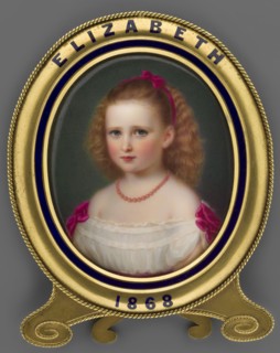 Elisabeth von Hesse und bei Rhein 1864–1918 as a girl, after a miniature by Reginald Easton