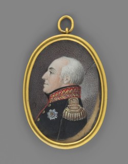 Profile portrait of Prince Alexius Friedrich Christian of Anhalt-Bernburg 1767–1834 in a Russian