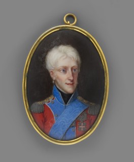 Frederick VI of Denmark 1768–1839, King of Denmark; painted by Johann Gorbitz 1782–1853. Miniature