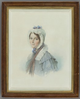 Portrait of Ludwika Hilbertz Soubirau, beloved nurse of Aleksandra Potocka, daughter of Stanislaw