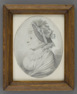 Portrait of an Elderly Woman Wearing a Hat in Profile, Taubert, Gustav Friedrich Amalius 1755-1839
