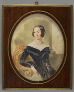 Portrait of Leontyna Eleonora Halpert 1803–1895, outstanding Polish theatre actress. By Stanislaw