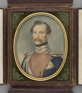 Portrait of a Prussian cavalry captain. Marszalkiewicz, Stanislaw 1789–1872 painter. Portrait en