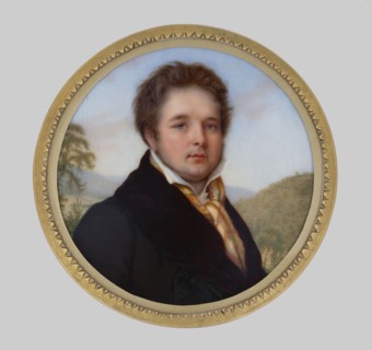 Portrait of Artur Stanislaw Count Potocki 1787–1832 from Krzeszowice; miniature by Joseph Heigel