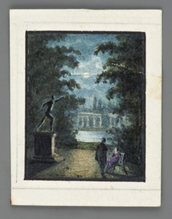 View of the ruins from Gladiator Square in Alexandria Park in Biala Cerkiew, by Willibald Richter