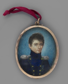 Portrait of Szczepan Siemiatkowski. Miniature portrait, 1817, painted by Felix Stoienski.