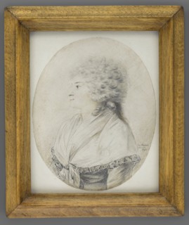 Portrait of an Elderly Woman in Left Profile, Taubert, Gustav Friedrich Amalius 1755–1839, en