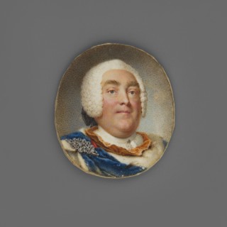 Augustus III Wettin 1696–1765 in coronation robes and armor; painted by Pietro Rotari 1707–1762