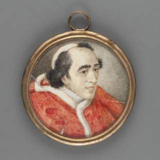 Pope Pius VII 1742–1823. After Bianca Boni fl. 1800–1845. Miniature, 1804, height 4.7 cm. Bust