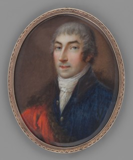 Szczesny Jerzy Potocki from Tulczyn 1776–1809, unknown painter. 3/4 bust left; short grey powdered