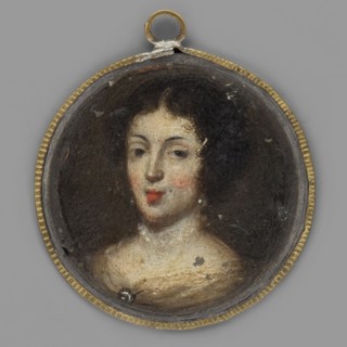 Queen Marie Casimire de la Grange d'Arquien Sobieska 1641-1716, unknown artist, en face female