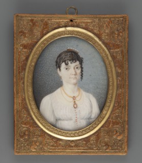 Baroness Schwerin, Martina Törngren von Schwerin? 1789–1875, Swedish writer; miniature portrait,