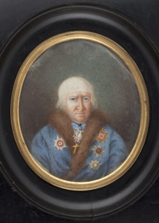 Portrait of the Bishop of Minsk, Jakub Ignacy Dederko 1751–1829, in a blue coat; artist, clergy, en