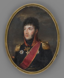 Portrait of Russian General Pyotr Alexandrovich Davydov?, Dove, fl. 1820 painter, Dawe, George