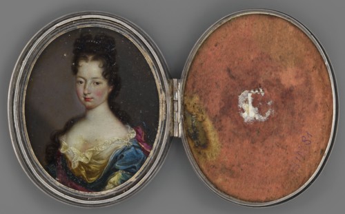 Portrait of a young woman, unknown artist, shoulder-length portrait of a young woman facing left,