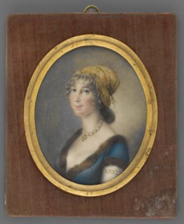 Portrait of a Woman in a Golden Bonnet, unknown artist, jewellery, aristocracy, women, costumes,