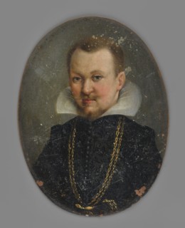 Portrait of a man, unknown artist, jewelry, clothing, three-quarter male portrait, foreign