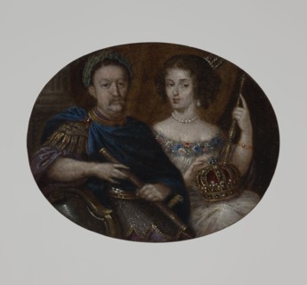 Double portrait of King John III and Queen Maria Casimire by Sebastiano Bombelli 1635–1719. Double