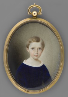 Portrait of a Child. Leon Brzezinski 1809–1865, painter. Portrait of a Girl, half-length, slightly