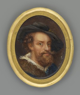 Portrait of a Man in a Black Hat after Rubens?, unknown painter; three-quarter portrait; copy; head