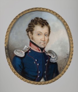 Lieutenant of the General Staff, unknown author, ca. 1810, Poland; miniature painting, height 8.2