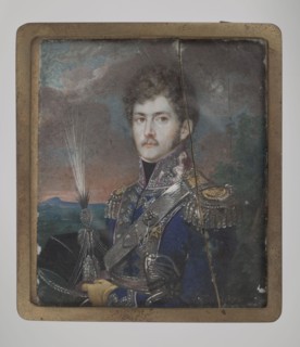 Lukasz Bieganski, major of the 1st Legion, unknown,  painter, 1807–1808, Poland, miniature, height