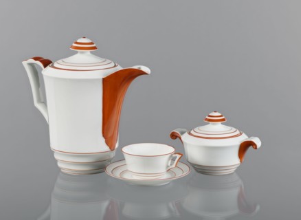 Cup from the Baltyk set, designed by Bogumil Marcinek 1904–1940, manufactured by Fabryka Porcelany