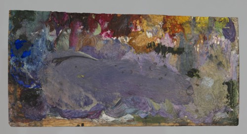 Jan Stanislawski's rectangular palette; Jan Stanislawski 1860–1907, painter; painting accessory —