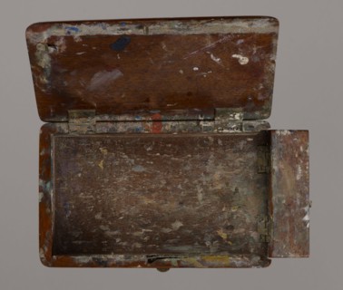 Jan Stanislawski's painting box; Jan Stanislawski 1860–1907 painter/creator; painting implements;