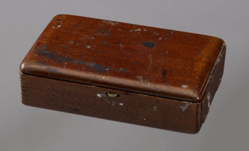 Jan Stanislawski's painting box; Jan Stanislawski 1860–1907, painter; painting implements; artists