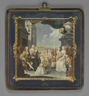 Empress Maria Theresa with her family on the terrace in Schönbrunn, by Antonio Bencini 1710–1765
