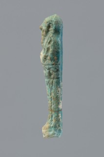 Ushabti, Mummy-shaped figurine funerary offering, wrapped in a shroud with its arms crossed on its