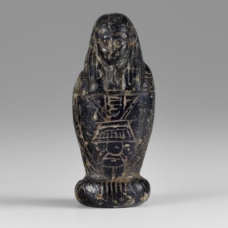 Amulet - god Osiris in hydria; maker, Osiris Canopic mythology; Egyptian deities; Egyptian